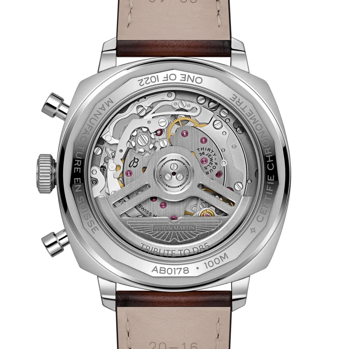 Top Time B01 Chronograph 41 Tribute to Aston Martin DB5 Stainless steel 41 mm AB0178121G1X1 third view