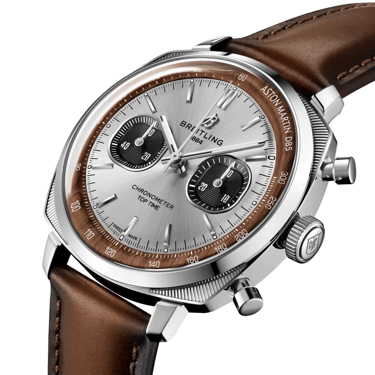 Top Time B01 Chronograph 41 Tribute to Aston Martin DB5 Stainless steel 41 mm AB0178121G1X1 fifth view