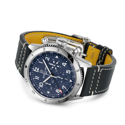 Super AVI B04 Chronograph GMT 46 Tribute to Vought F4U Corsair Stainless steel 46 mm AB04451A1C1X1 third view