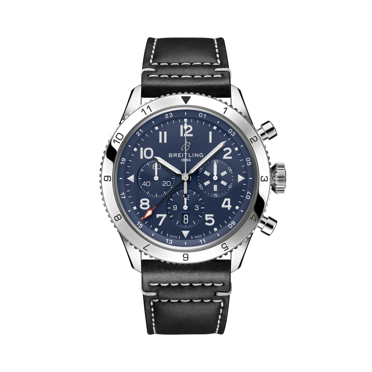 Super AVI B04 Chronograph GMT 46 Tribute to Vought F4U Corsair Stainless steel 46 mm AB04451A1C1X1 main view