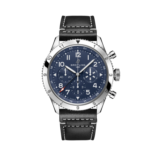 Super AVI B04 Chronograph GMT 46 Tribute to Vought F4U Corsair Stainless steel 46 mm AB04451A1C1X1 main view