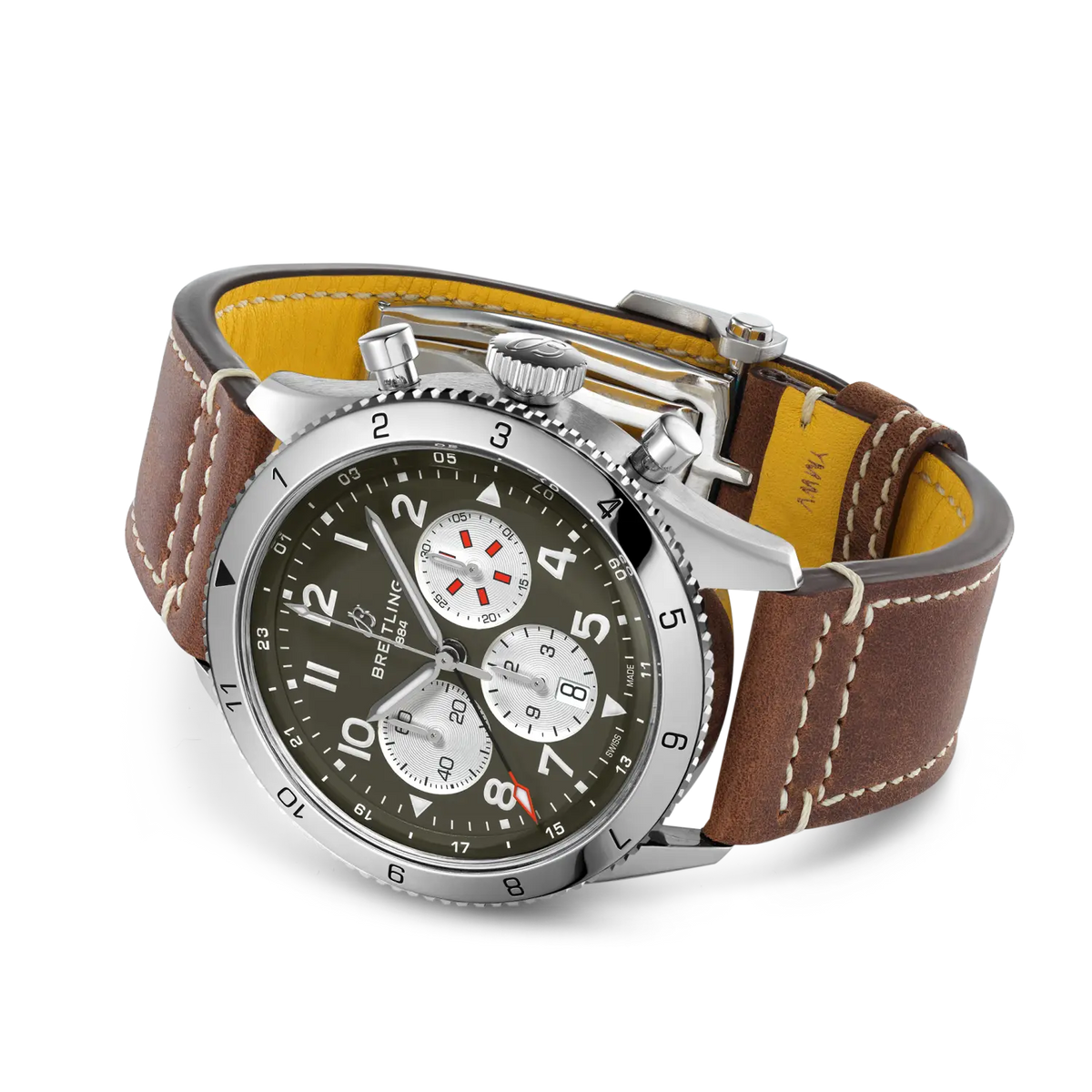 Super AVI B04 Chronograph GMT 46 Curtiss Warhawk Stainless steel 46 mm AB04452A1L1X1 third view