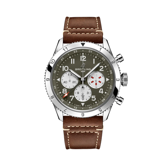 Super AVI B04 Chronograph GMT 46 Curtiss Warhawk Stainless steel 46 mm AB04452A1L1X1 main view