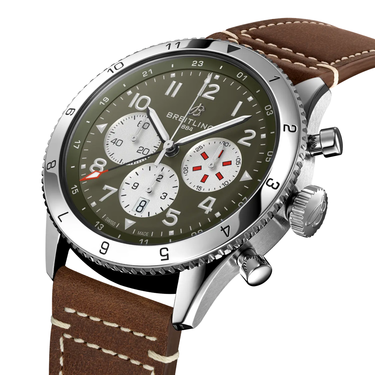 Super AVI B04 Chronograph GMT 46 Curtiss Warhawk Stainless steel 46 mm AB04452A1L1X1 second view