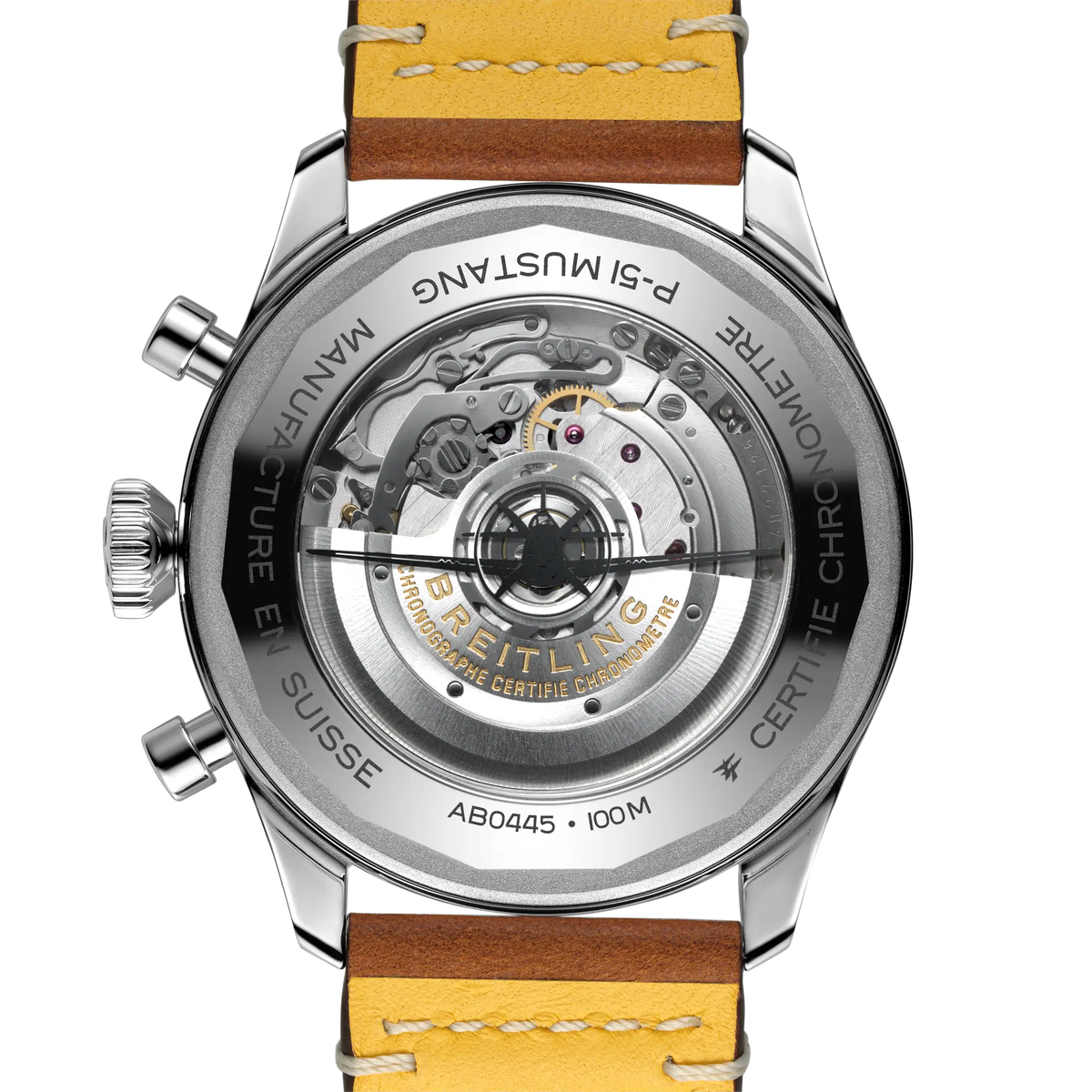 Super AVI B04 Chronograph GMT 46 P-51 Mustang Stainless steel 46 mm AB04453A1B1X1 fourth view