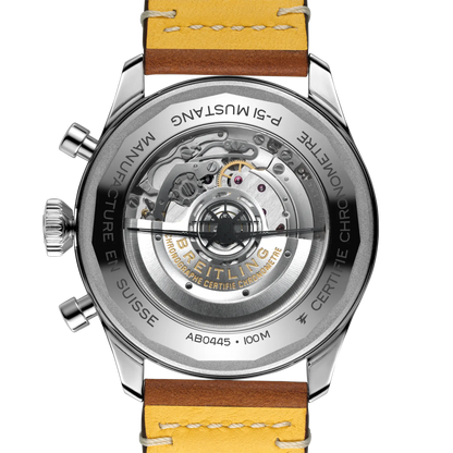 Super AVI B04 Chronograph GMT 46 P-51 Mustang Stainless steel 46 mm AB04453A1B1X1 fourth view
