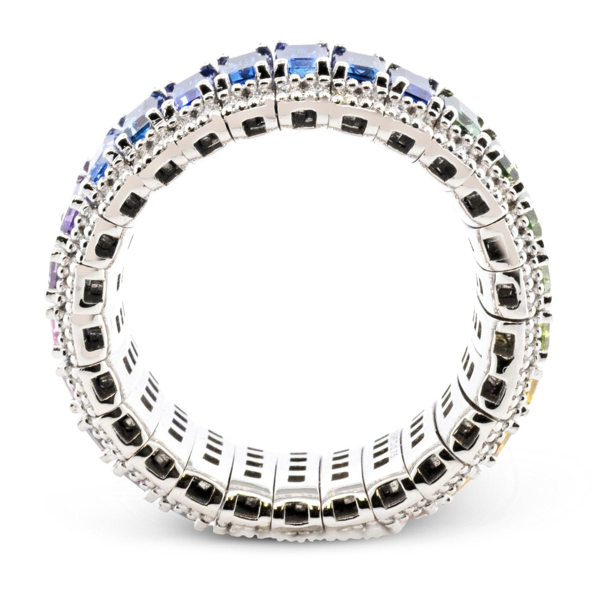 Color Ring in 18k Gold with Diamonds - Simon G. Jewelry