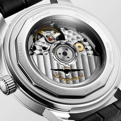 Conquest Heritage Central Power Reserve 38.00 mm Opaline Ivory Stainless steel L16484782 L1.648.4.78.2 back view
