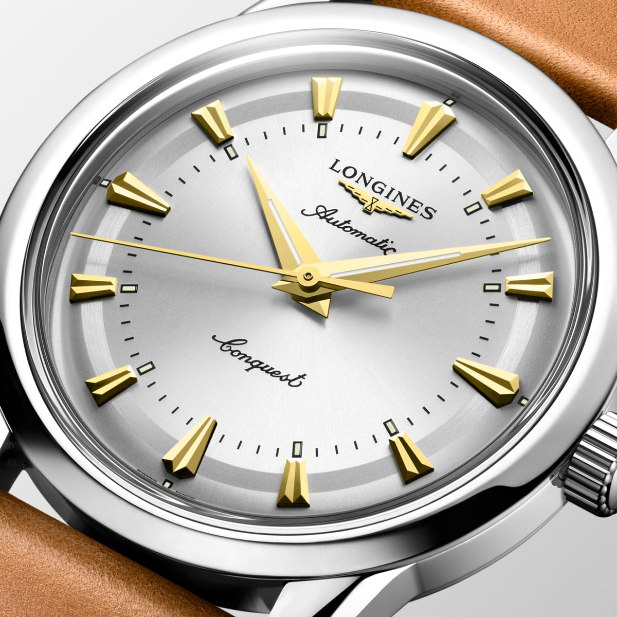 Conquest Heritage 38.00 mm Opaline Ivory Stainless steel L16494722 L1.649.4.72.2 detailed view