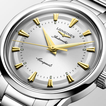 Conquest Heritage 38.00 mm Opaline Ivory Stainless steel L16494726 L1.649.4.72.6 detailed view