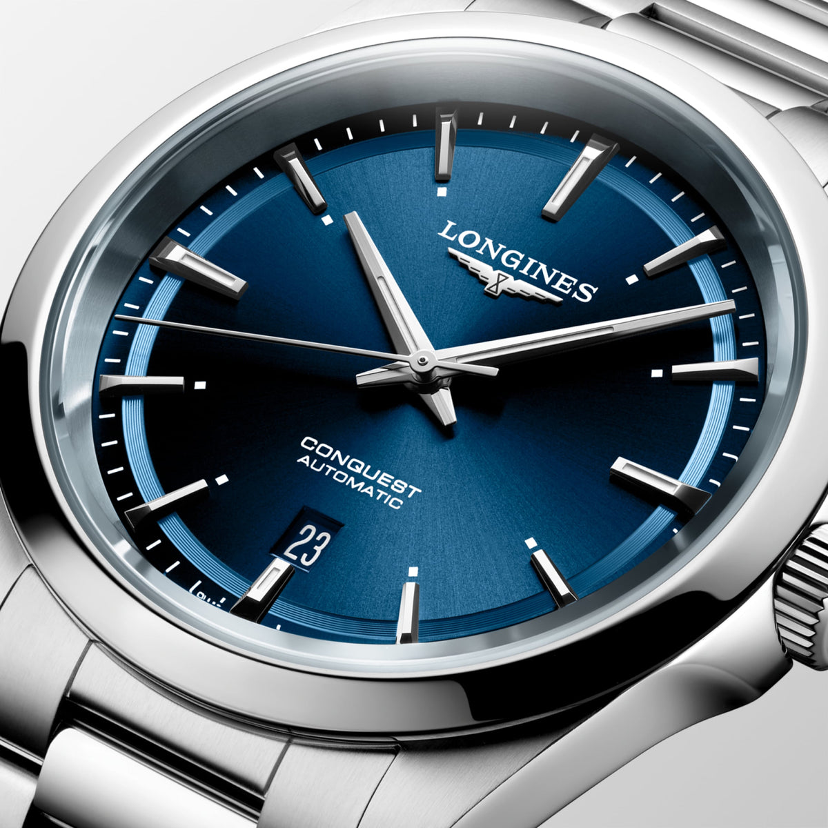 Conquest 41.00 mm Sunray blue Stainless steel L38304926 L3.830.4.92.6 detailed view