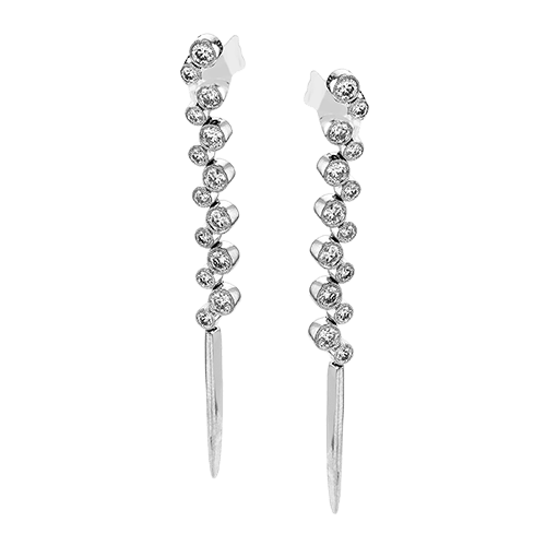 Earring in 18k Gold with Diamonds - Simon G. Jewelry