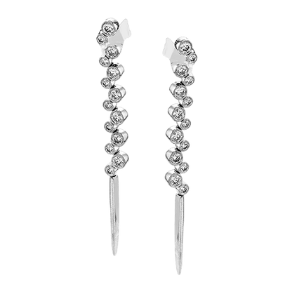 Earring in 18k Gold with Diamonds - Simon G. Jewelry