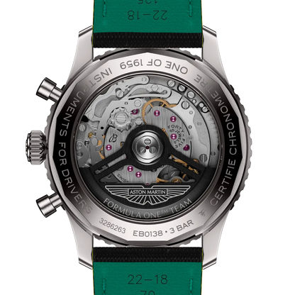 Navitimer B01 Chronograph 43 Aston Martin Aramco Formula ONE™ team Titanium 43 mm EB01381A1B1X1 fourth view