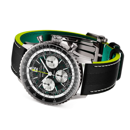 Navitimer B01 Chronograph 43 Aston Martin Aramco Formula ONE™ team Titanium 43 mm EB01381A1B1X1 third view