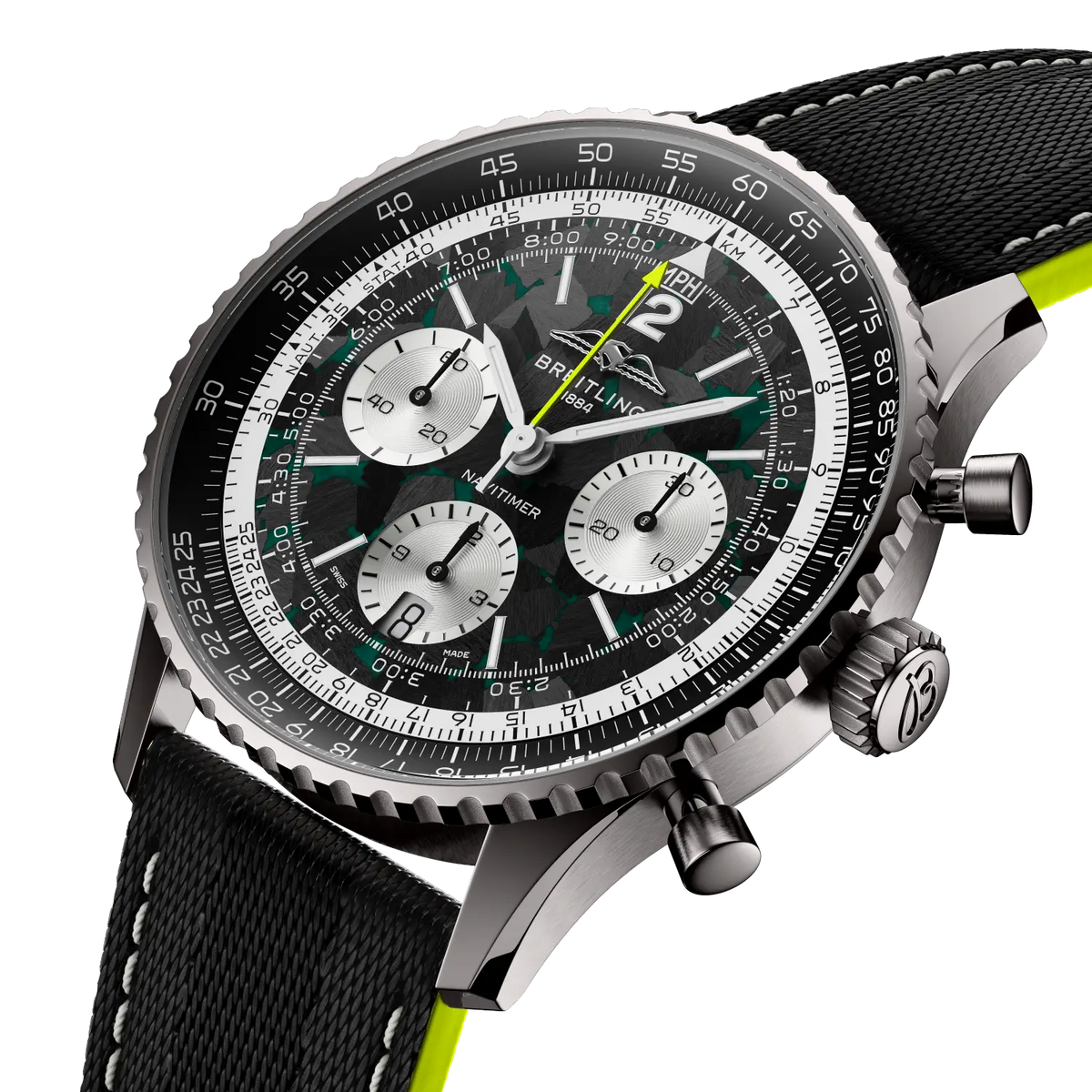 Navitimer B01 Chronograph 43 Aston Martin Aramco Formula ONE™ team Titanium 43 mm EB01381A1B1X1 secondary view