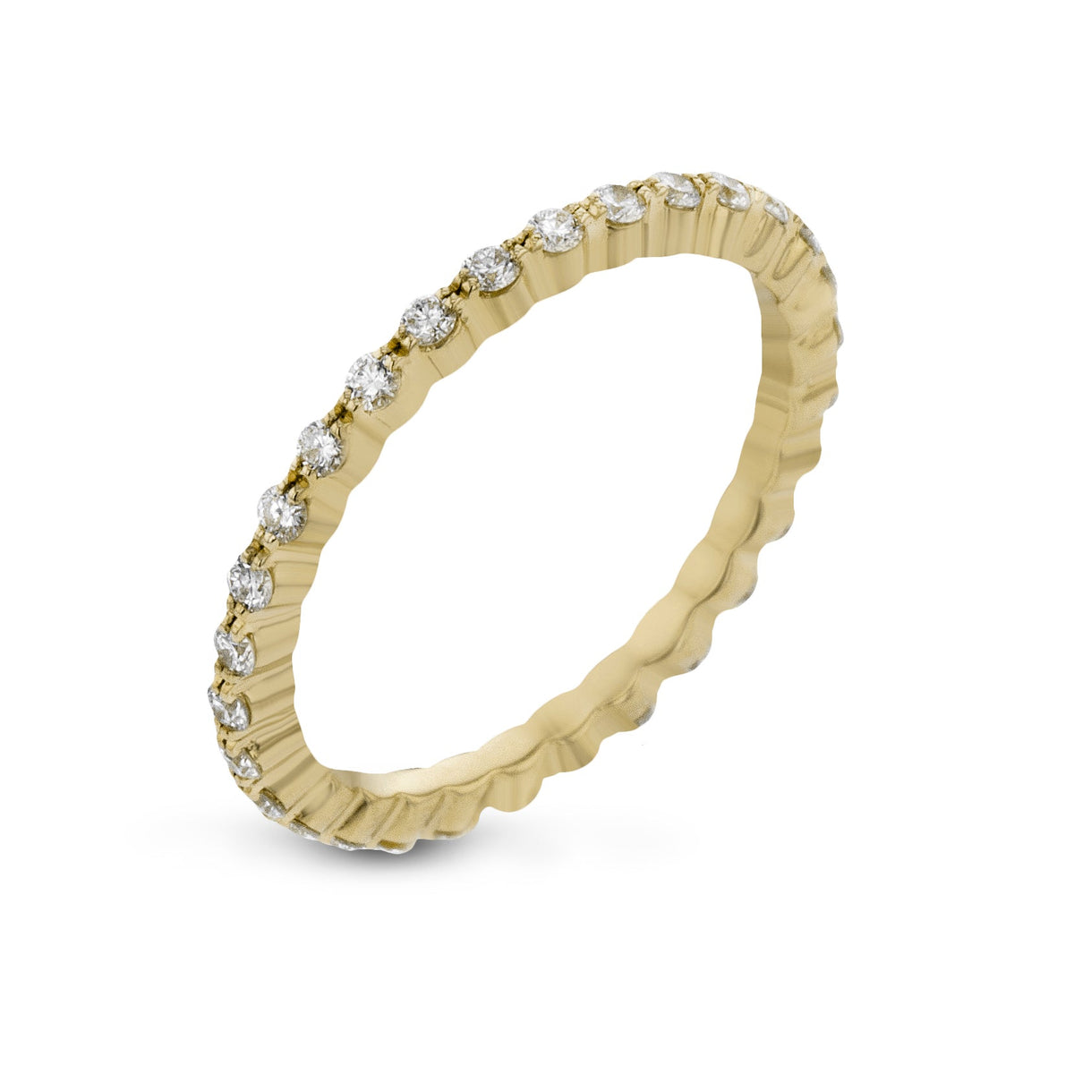 Eternity Wedding Band in 18k Gold With Diamonds - Simon G. Jewelry