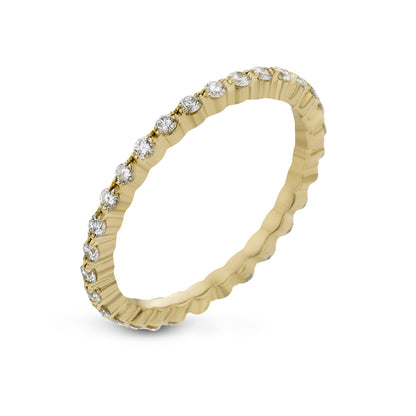 Eternity Wedding Band in 18k Gold With Diamonds - Simon G. Jewelry