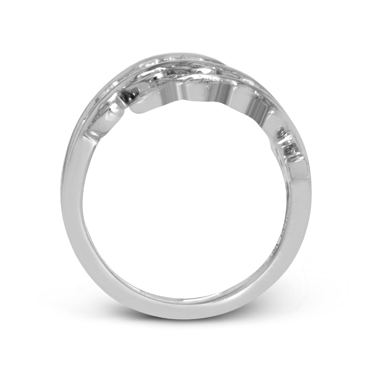 Fallen Leaves Fashion Ring In 18k Gold With Diamonds - Simon G. Jewelry