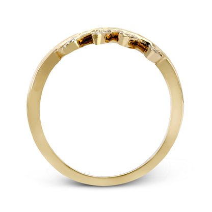 Fallen Leaves Fashion Ring In 18k Gold With Diamonds - Simon G. Jewelry