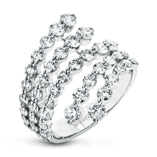 Fashion Ring in 18k Gold with Diamonds - Simon G. Jewelry