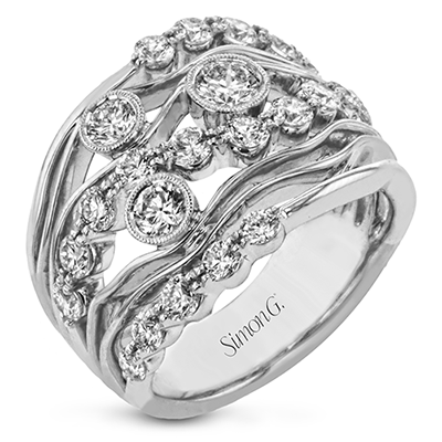Fashion Ring In 18k Gold With Diamonds - Simon G. Jewelry