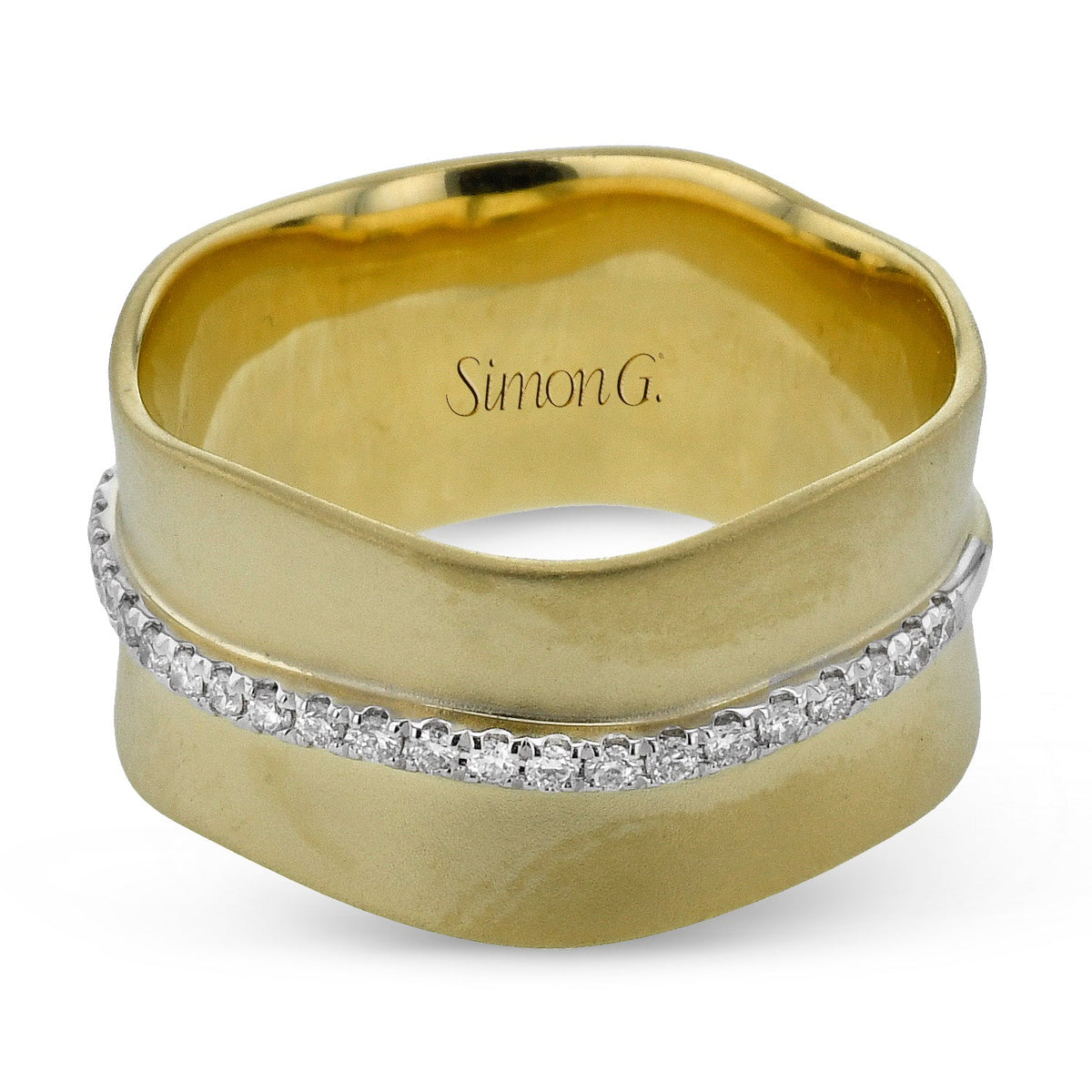 Fashion Ring In 18k Gold With Diamonds - Simon G. Jewelry