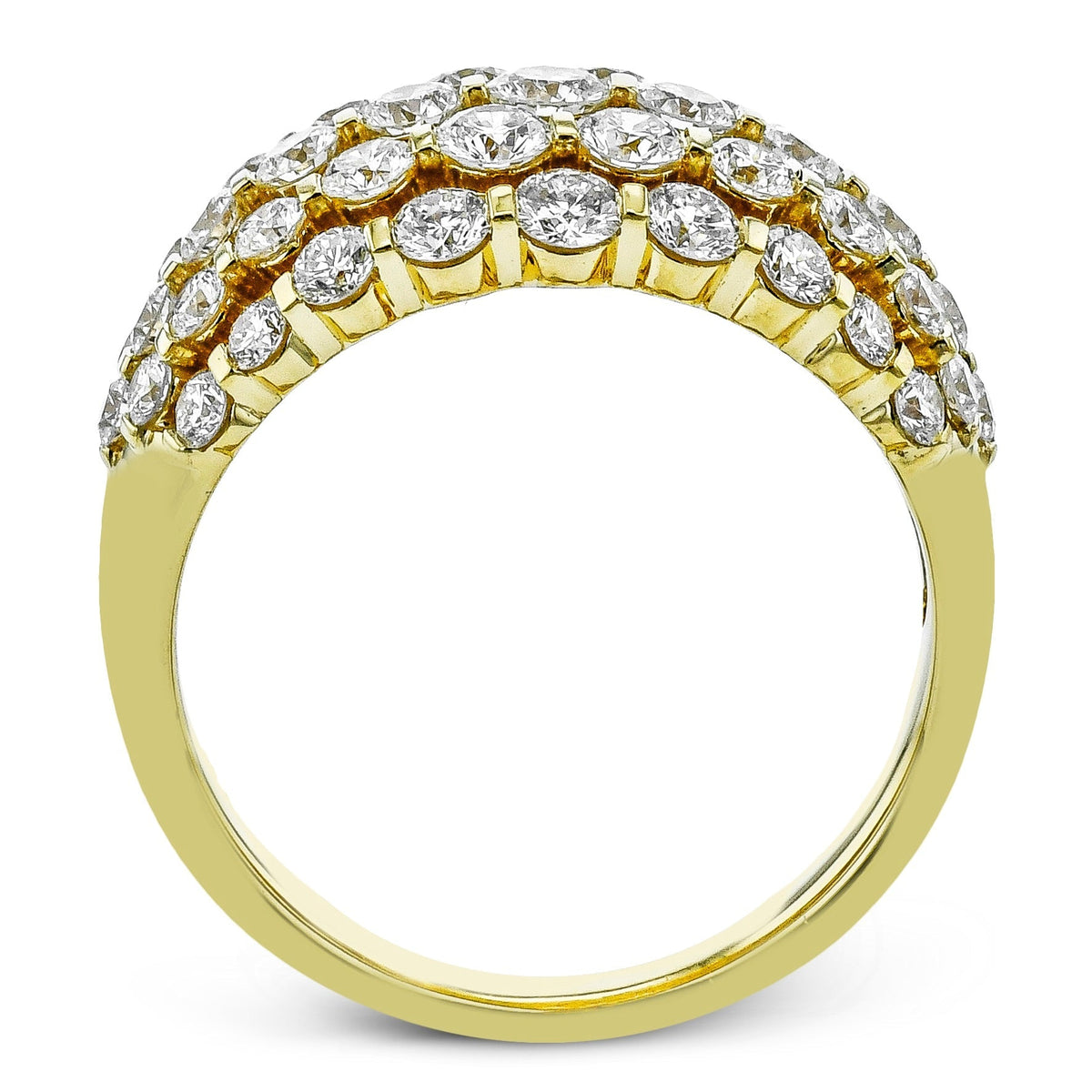 Fashion Ring in 18k Gold with Diamonds - Simon G. Jewelry