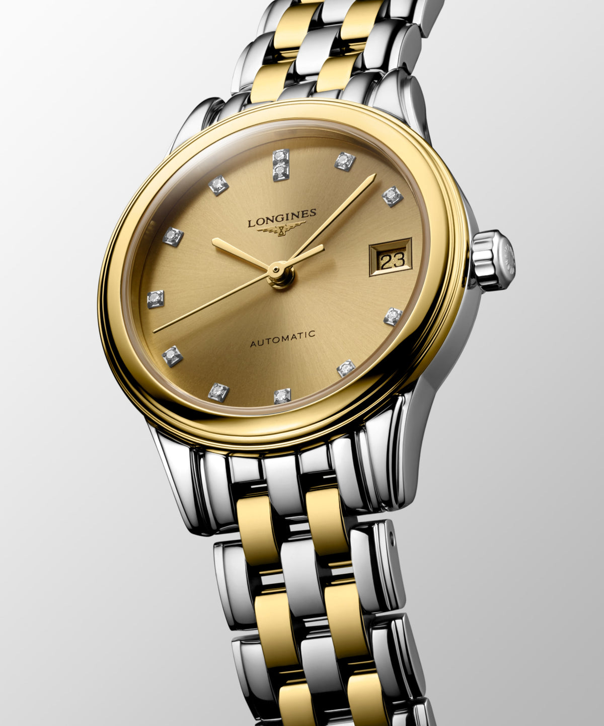 Flagship Classic 26.00 mm Gilt Stainless steel and yellow PVD coating L42743377 L4.274.3.37.7 back view