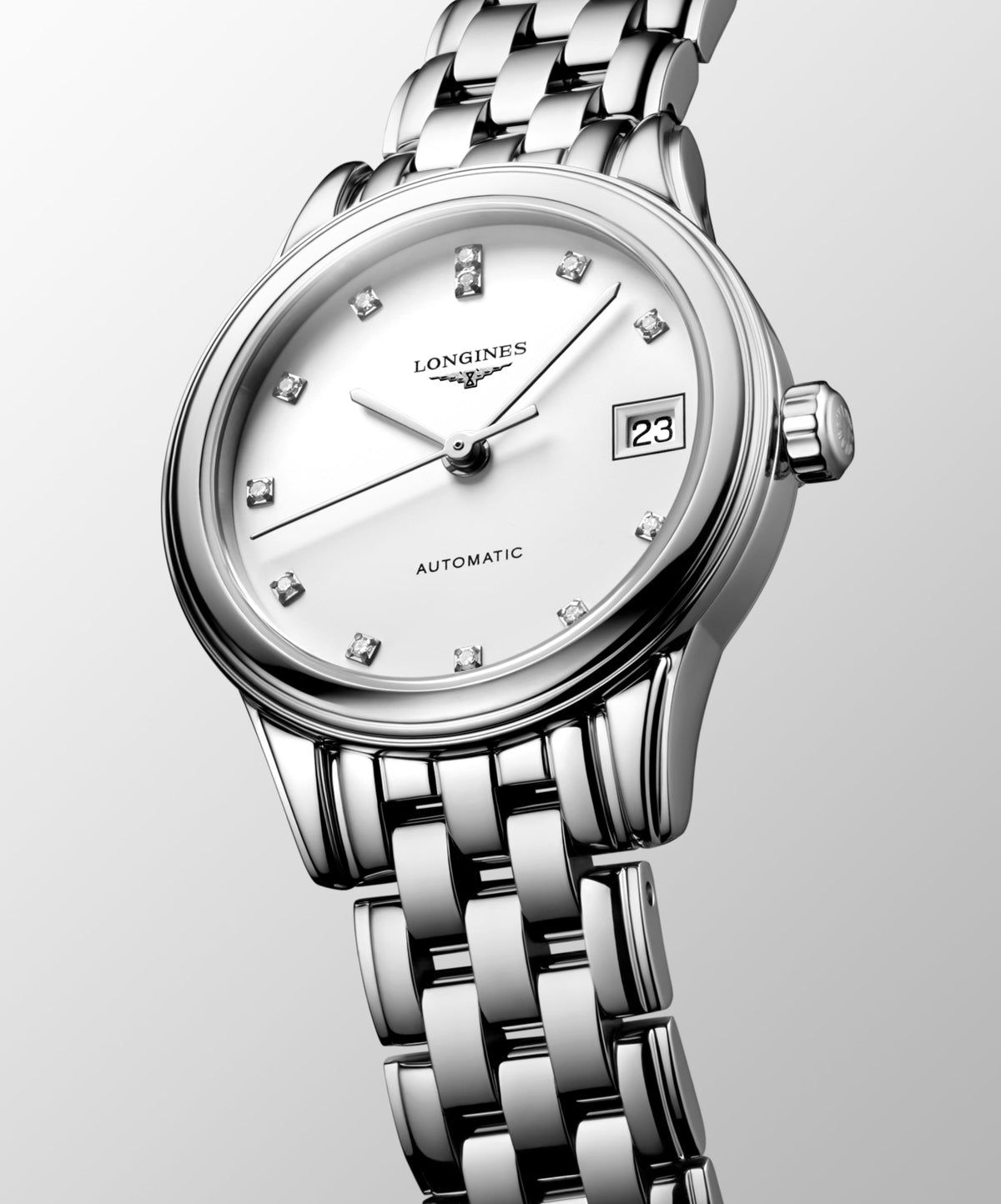 Flagship Classic 26.00 mm White matt Stainless steel L42744276 L4.274.4.27.6 back view