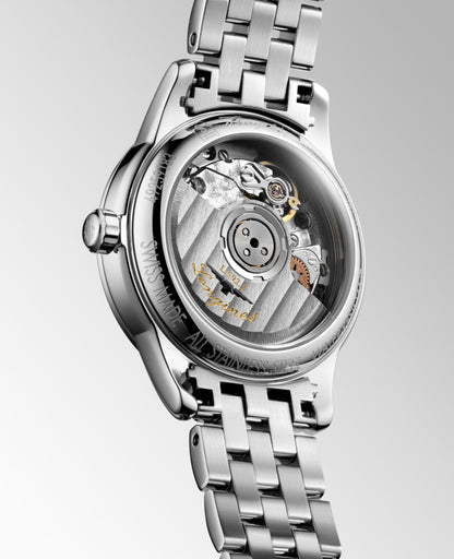 Flagship Classic 26.00 mm White mother-of-pearl Stainless steel L42744876 L4.274.4.87.6 front and side view