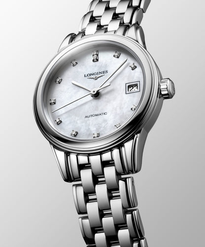 Flagship Classic 26.00 mm White mother-of-pearl Stainless steel L42744876 L4.274.4.87.6 back view