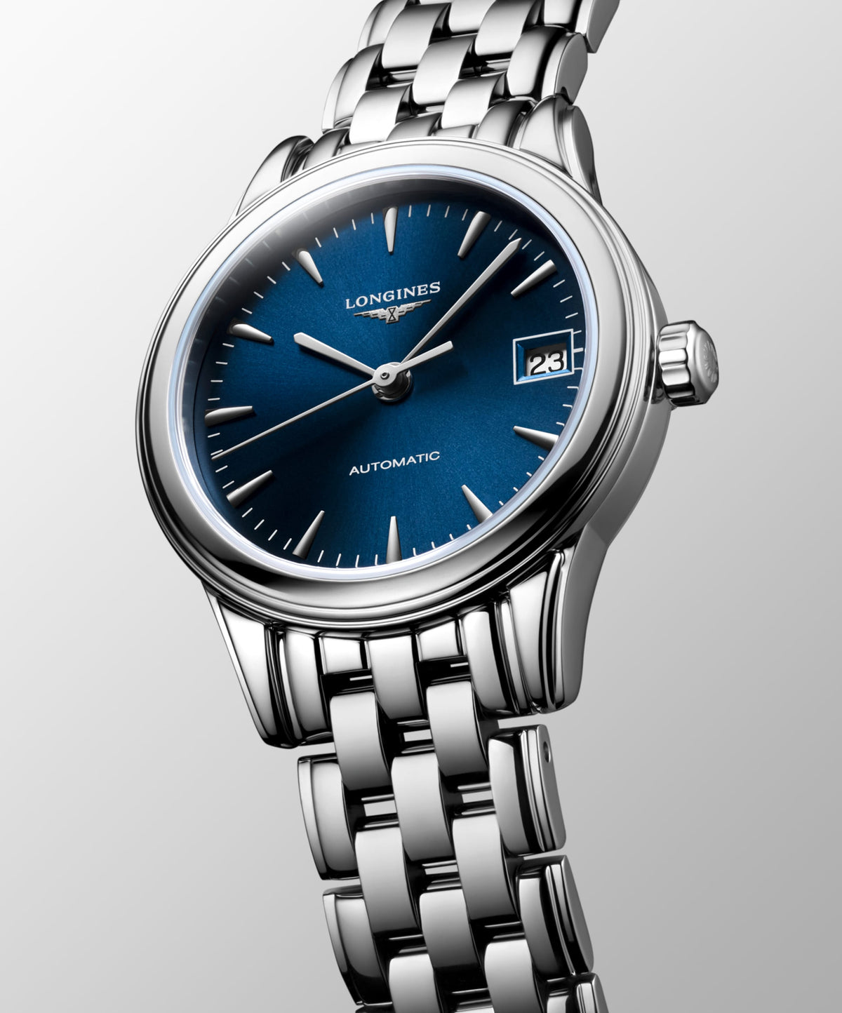 Flagship Classic 26.00 mm Sunray blue Stainless steel L42744926 L4.274.4.92.6 back view