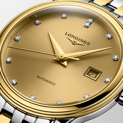 Flagship Classic 30.00 mm Gilt Stainless steel and yellow PVD coating L43743387 L4.374.3.38.7 detailed view