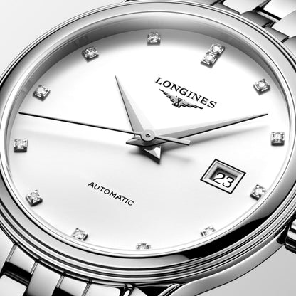Flagship Classic 30.00 mm White matt Stainless steel L43744176 L4.374.4.17.6 detailed view