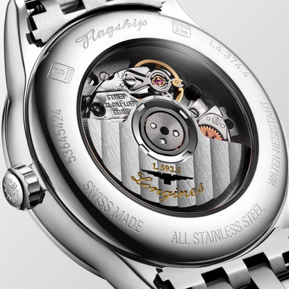Flagship Classic 30.00 mm White matt Stainless steel L43744176 L4.374.4.17.6 back view
