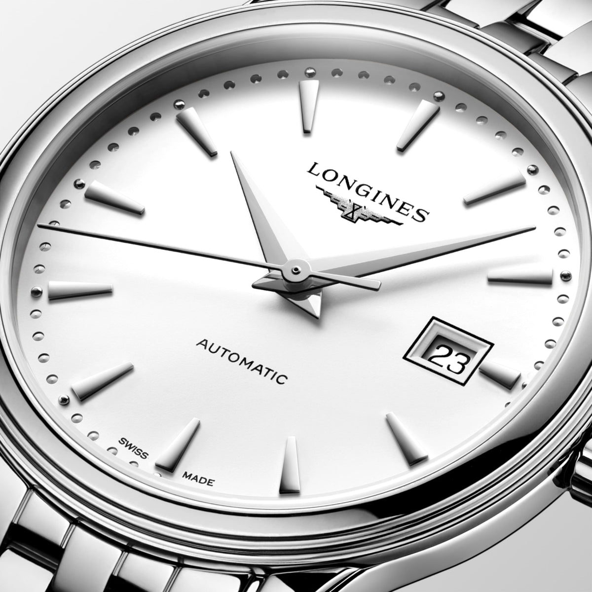 Flagship Classic 30.00 mm White matt Stainless steel L43744186 L4.374.4.18.6 detailed view