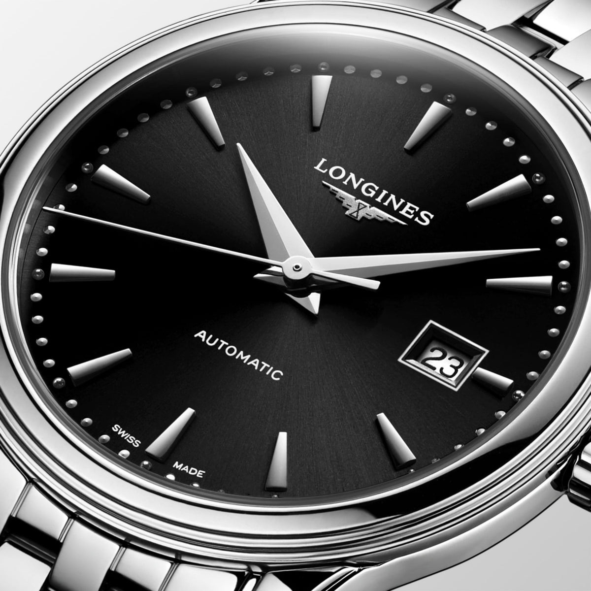 Flagship Classic 30.00 mm Sunray black Stainless steel L43744596 L4.374.4.59.6 detailed view