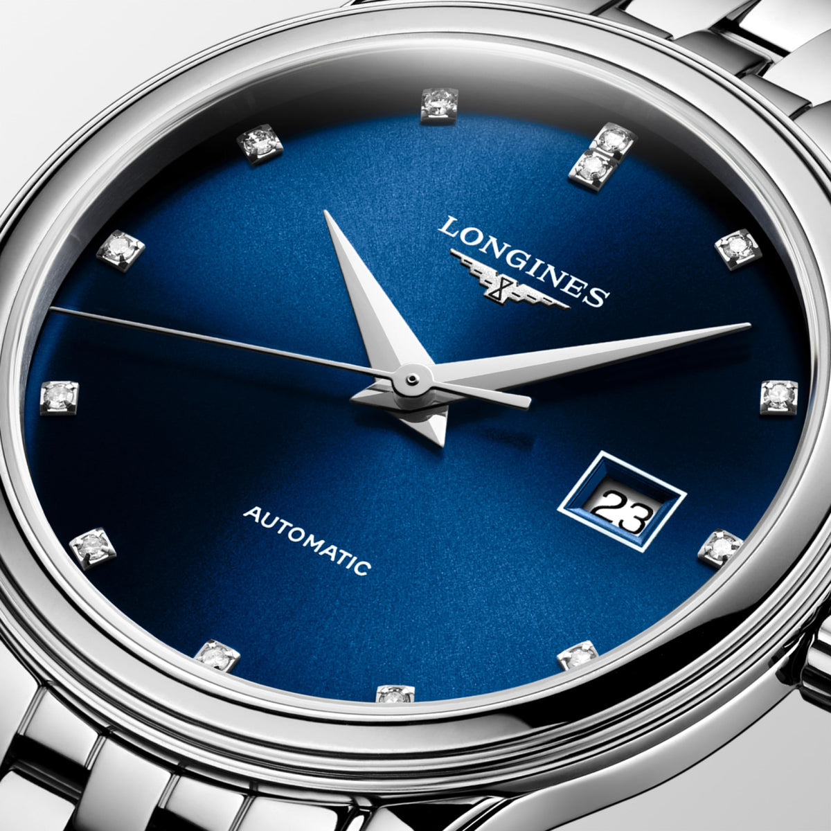 Flagship Classic 30.00 mm Sunray blue Stainless steel L43744976 L4.374.4.97.6 detailed view