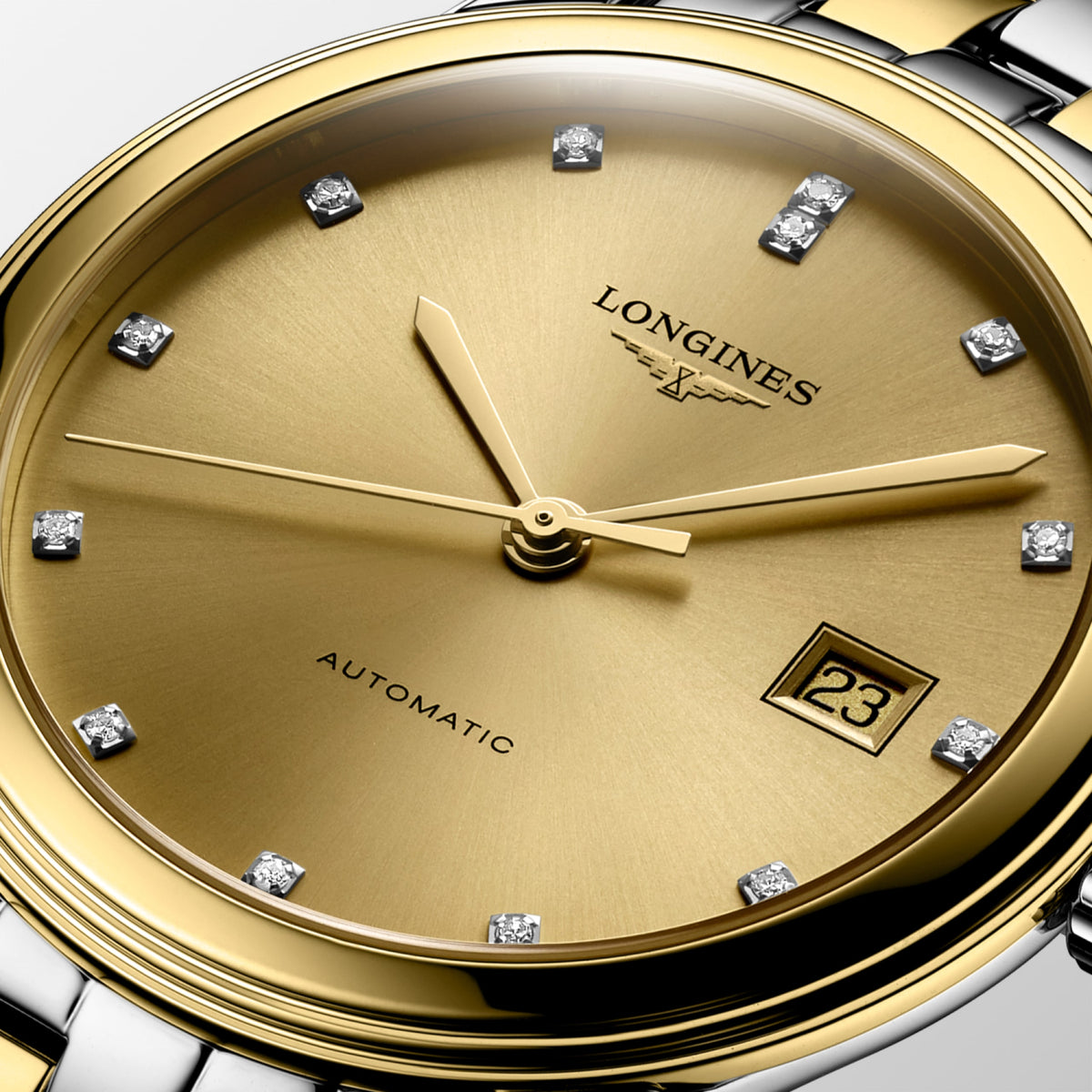 Flagship Classic 38.50 mm Gilt Stainless steel and yellow PVD coating L49743377 L4.974.3.37.7 detailed view