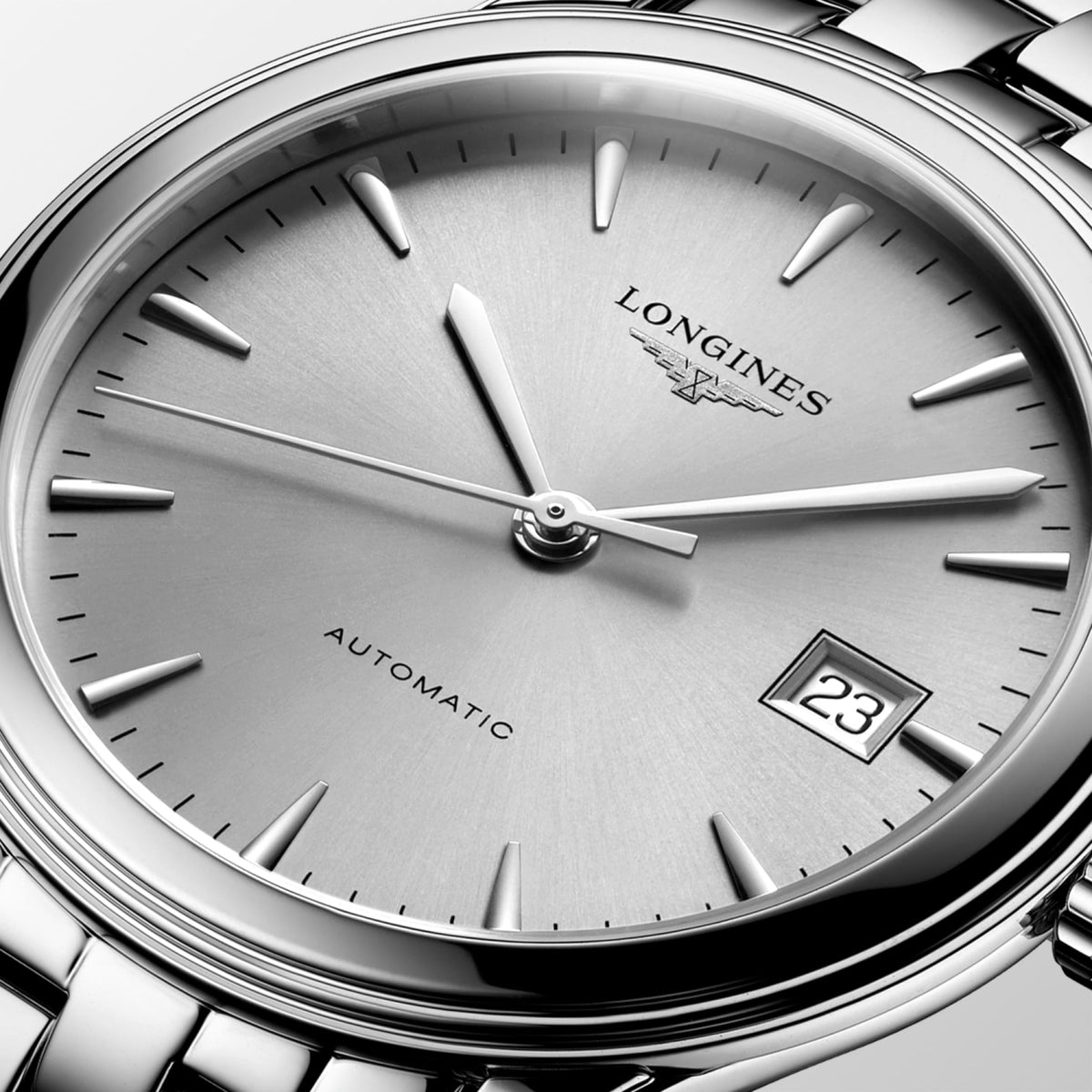 Flagship Classic 38.50 mm Sunray silver Stainless steel L49744726 L4.974.4.72.6 detailed view