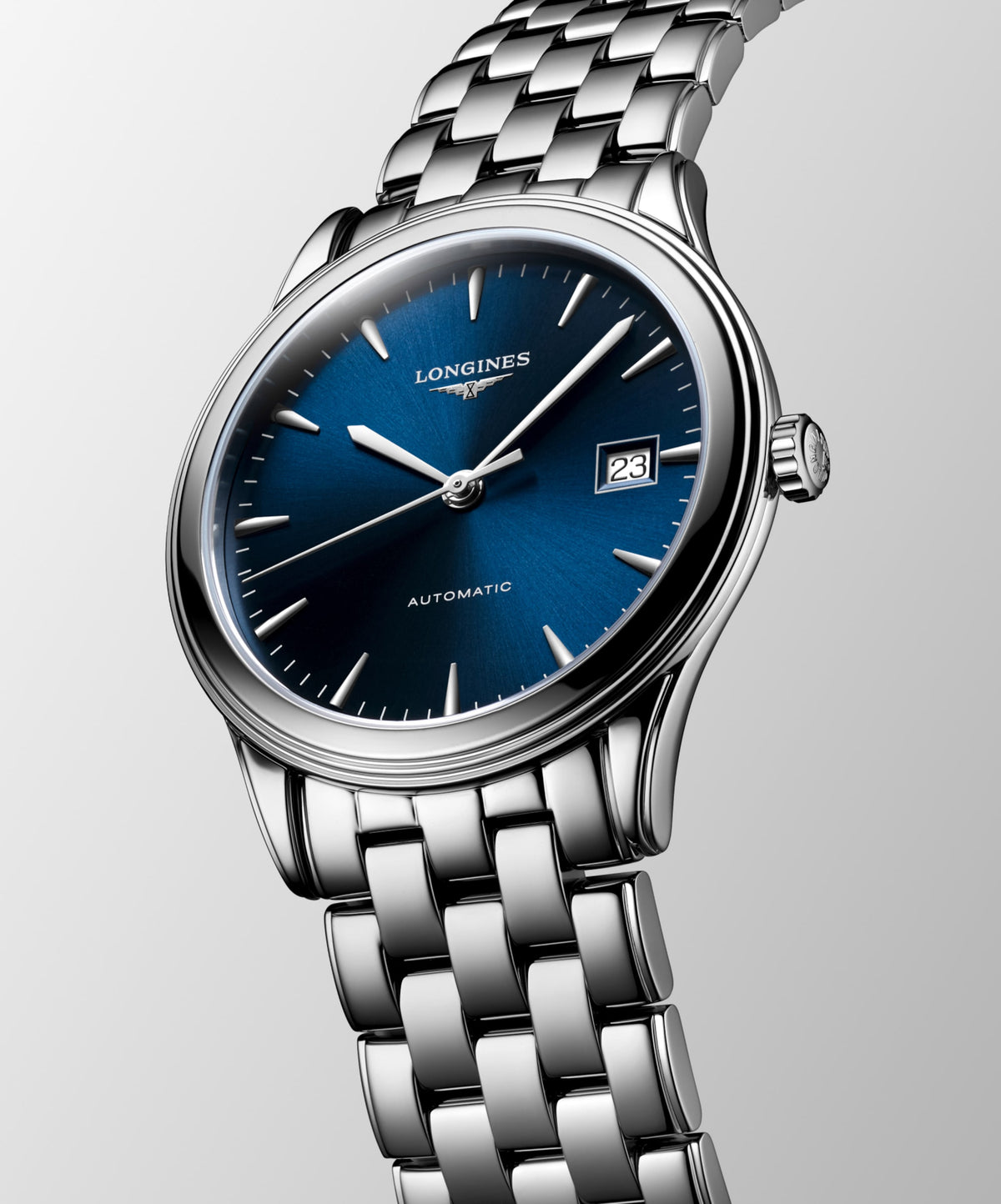 Flagship Classic 38.50 mm Sunray blue Stainless steel L49744926 L4.974.4.92.6 back view