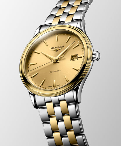 Flagship Classic 40.00 mm Gilt Stainless steel and yellow PVD coating L49843307 L4.984.3.30.7 back view