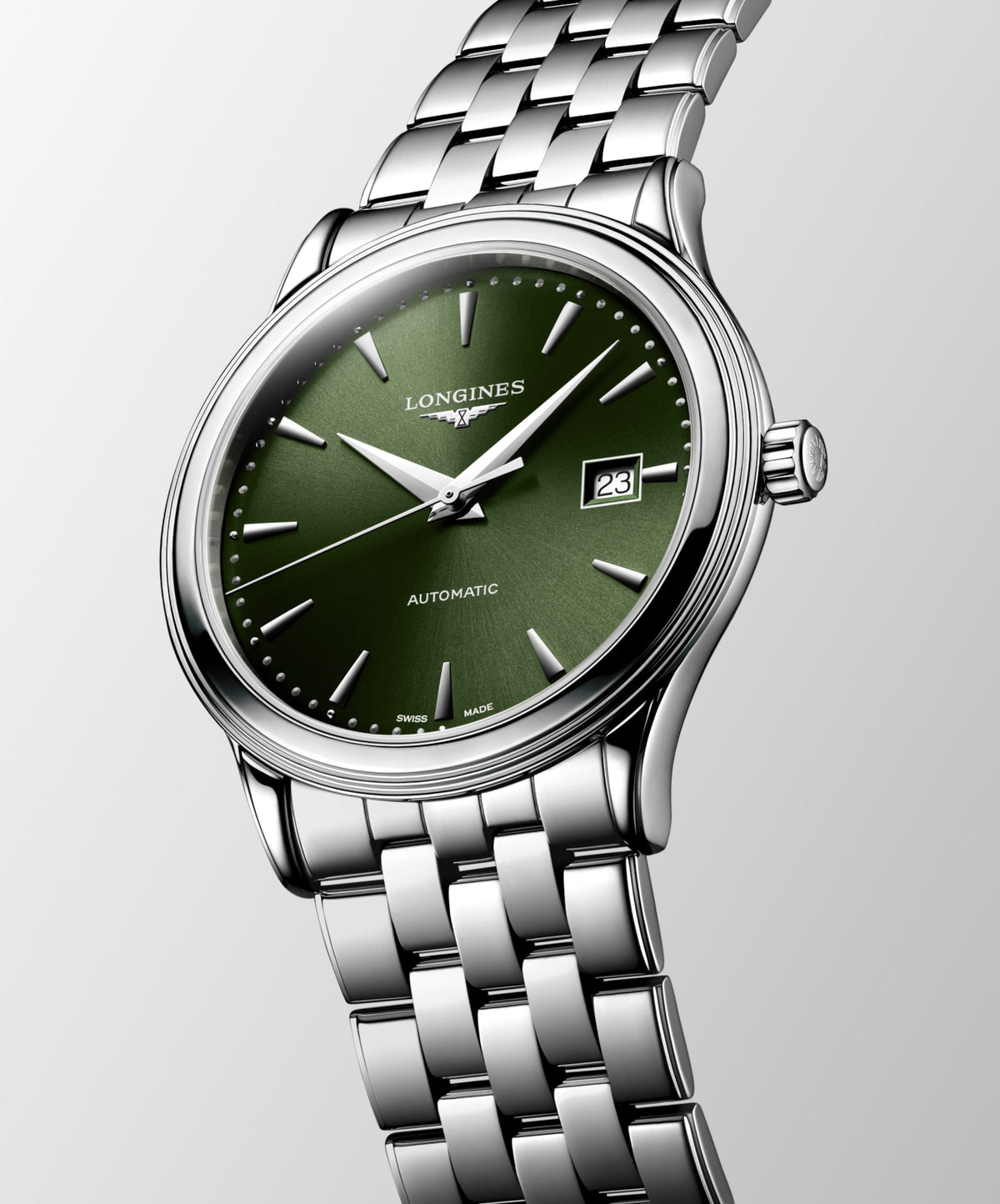 Flagship Classic 40.00 mm Sunray green Stainless steel L49844026 L4.984.4.02.6 back view