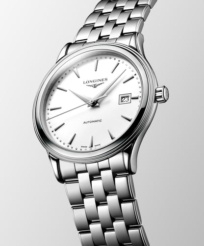 Flagship Classic 40.00 mm White matt Stainless steel L49844186 L4.984.4.18.6 back view
