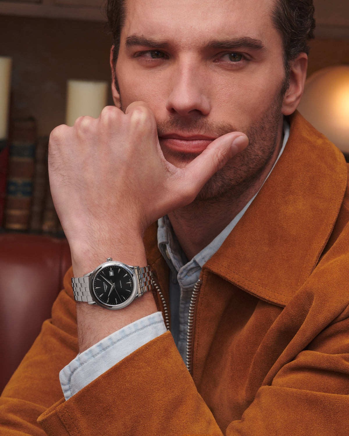 Flagship Classic 40.00 mm Sunray black Stainless steel L49844596 L4.984.4.59.6 back view