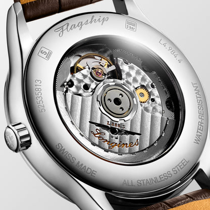 Flagship Classic 40.00 mm Beige Stainless steel L49844792 L4.984.4.79.2 front and side view