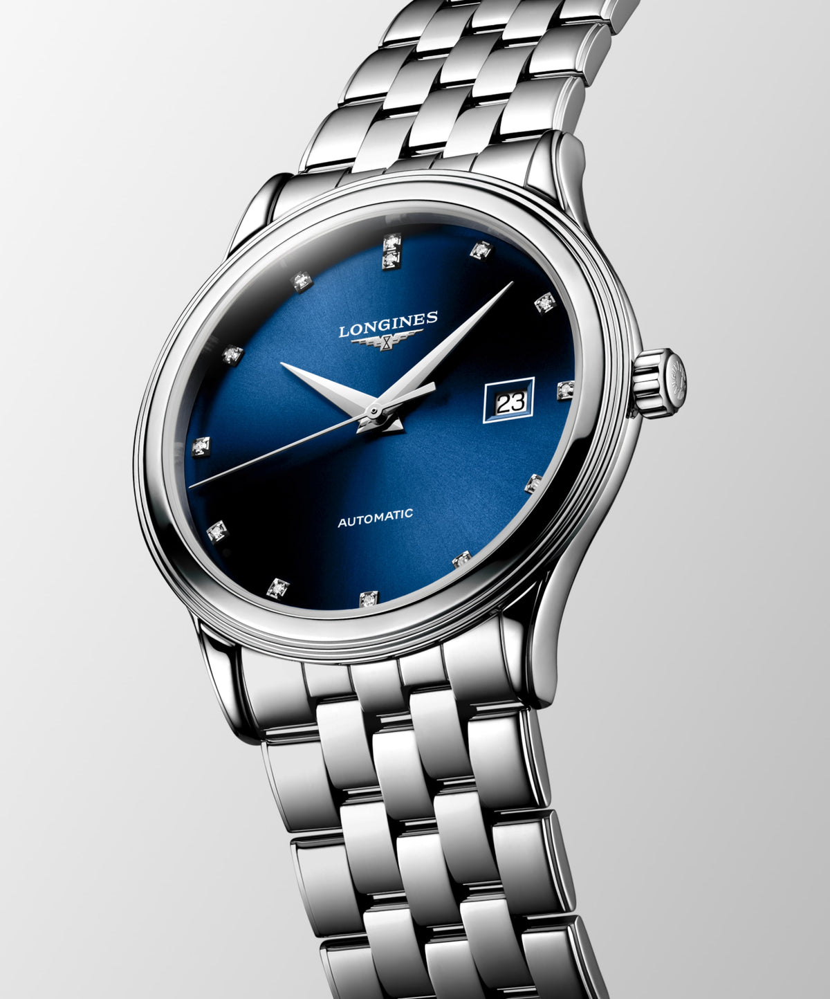 Flagship Classic 40.00 mm Sunray blue Stainless steel L49844976 L4.984.4.97.6 back view