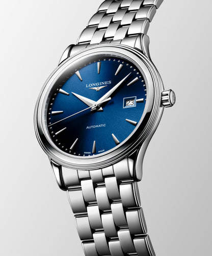 Flagship Classic 40.00 mm Sunray blue Stainless steel L49844986 L4.984.4.98.6 back view