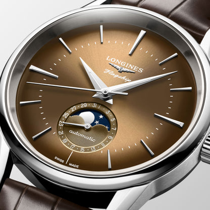 Flagship Heritage Moonphase 38.50 mm Sunray beige Stainless steel L48154622 L4.815.4.62.2 detailed view